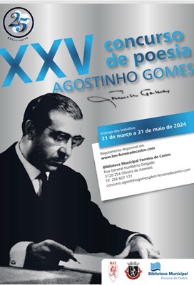 "25.ª edição do Concurso de Poesia Agostinho Gomes"