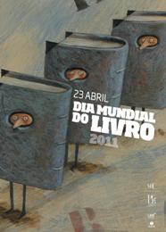 Dia Mundial do Livro 2011 - Cartaz da autoria de João Vaz de Carvalho