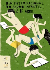 Cartaz comemorativo do Dia Internacional do Livro Infantil 2011, concebido por Bernardo Carvalho